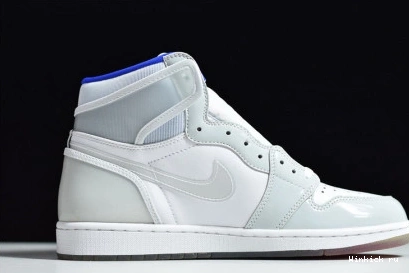 BLUE ZOOM 1 HIGH JORDAN RETRO RACER WHITE - 0818